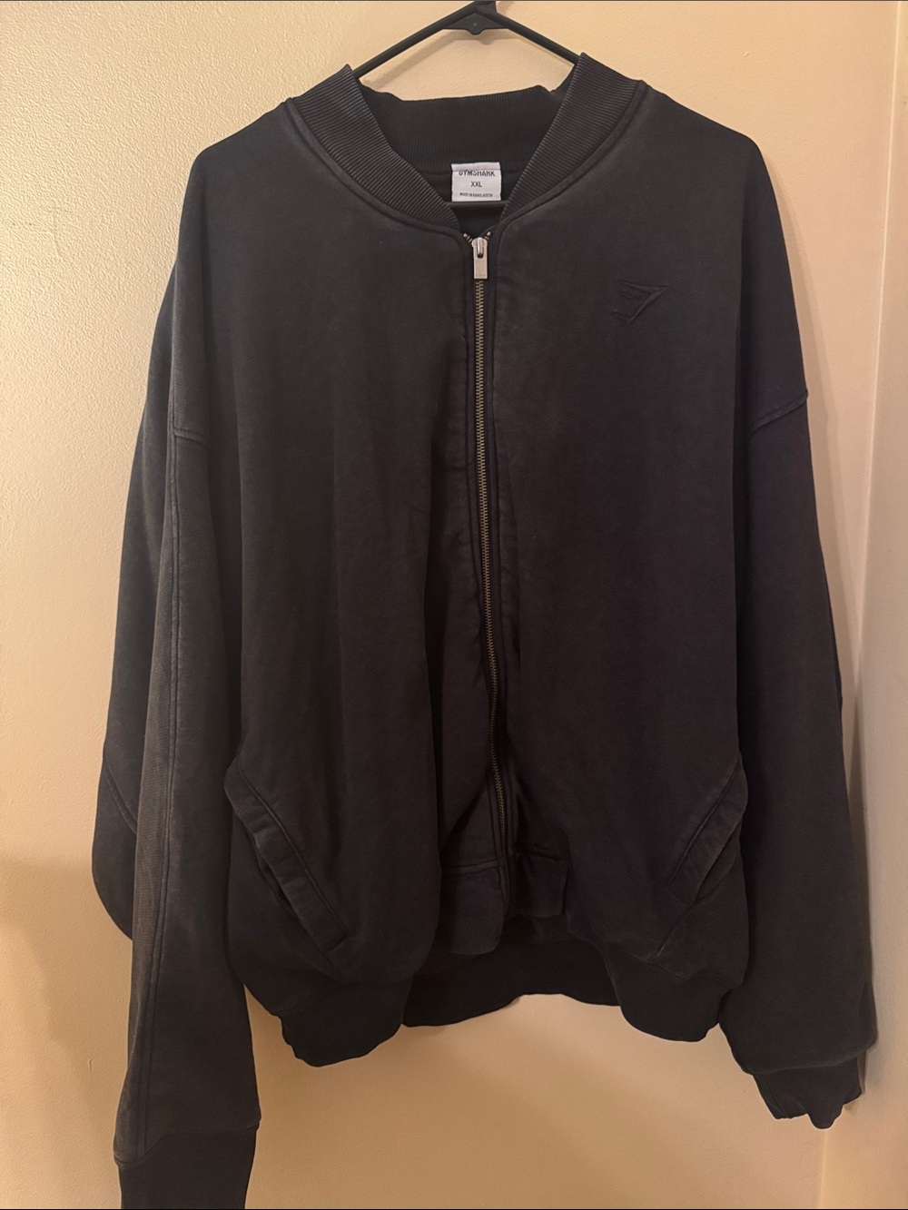 Gymshark Black Lightweight Shirt Jacket